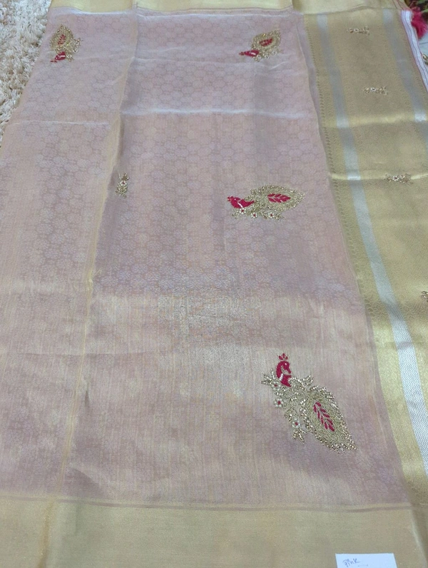 Tissue Brocade - pink