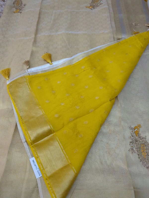 Tissue Brocade - Gold