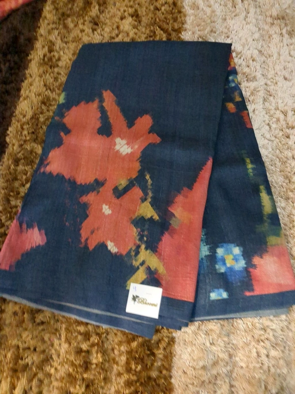 Soft Tusser - Navy Blue 4