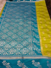 Soft Chiniya Pattu  - Olive Green