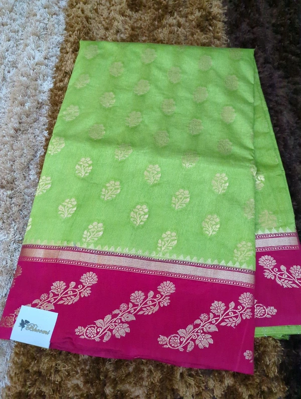 Soft Chiniya Pattu  - Green