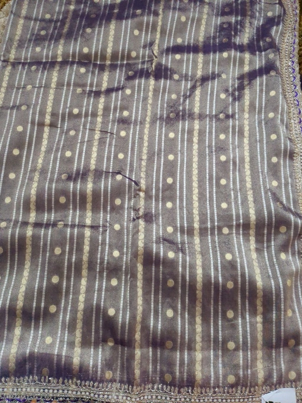 Pure Tissue With Designer Blouse  - Wisteria