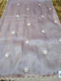 Pure Georgette Tissue  - Purple