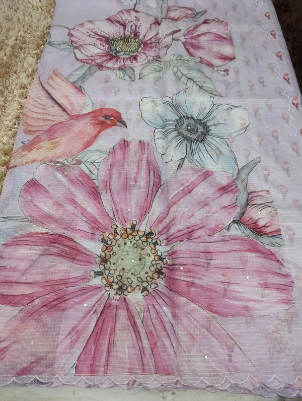 Silk Kota Work  - Lilac