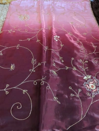 Georgette Organza - Maroon