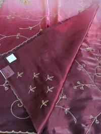 Georgette Organza - Maroon