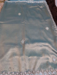 Pure Tissue With Hand Work - Jungle Mist