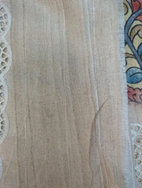 Tusser Embroidery  - Buttermilk 7