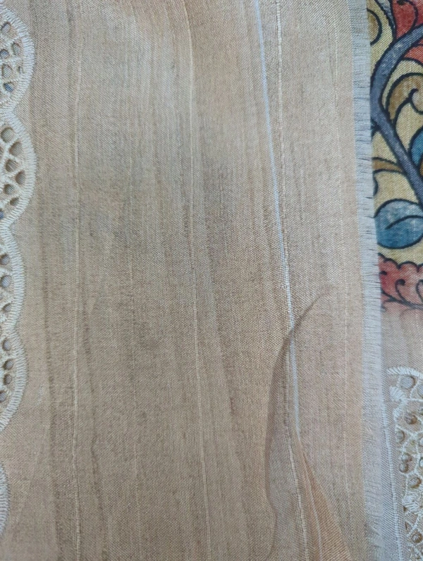 Tusser Embroidery  - Buttermilk 7