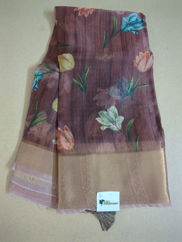 Organza Weaving Digital - Brown 1
