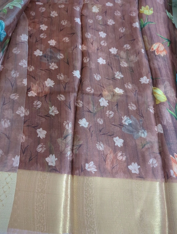 Organza Weaving Digital - Brown 1