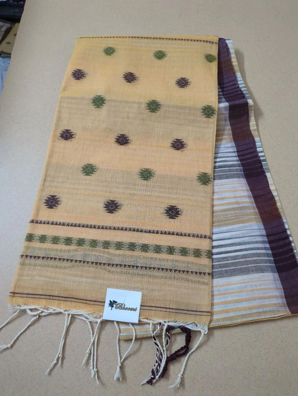 Pure Bengal Cotton  - Yellow Orange