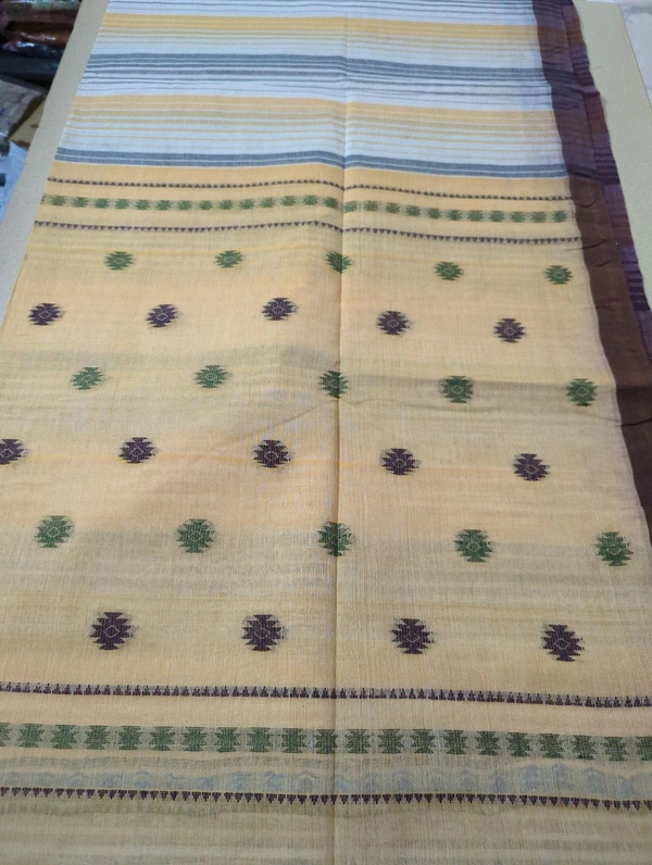 Pure Bengal Cotton  - Yellow Orange