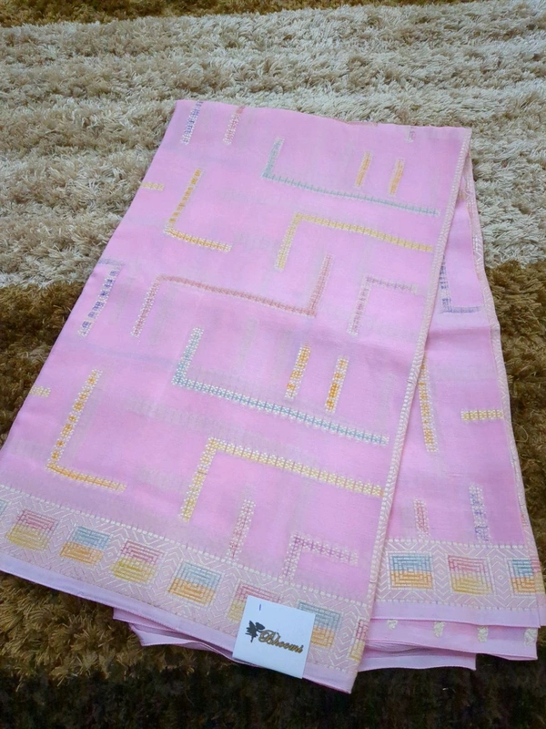 Pure Chinnon Weaving  - Pink Laceb1