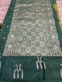 Tusser  Mango With Mushru Boardes  - pink
