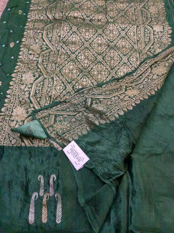 Tusser  Mango With Mushru Boardes  - pink