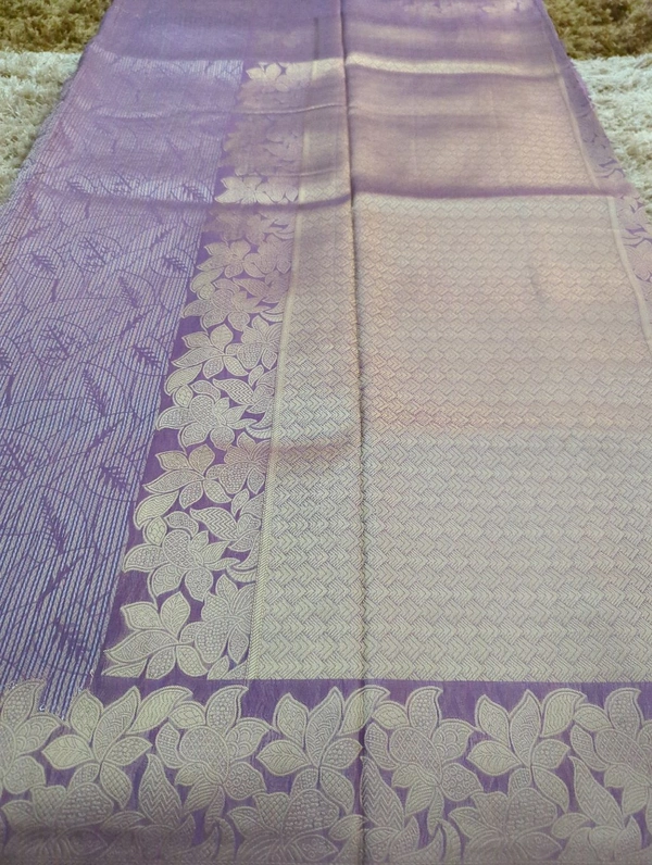 Pure Georgette Mushru  - Mauve