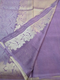 Pure Georgette Mushru  - Mauve