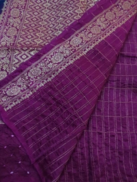 Pure Mango Tusser Meena - Dark Blue
