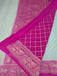 Pure Handloom Crepe Allover  - Pumice