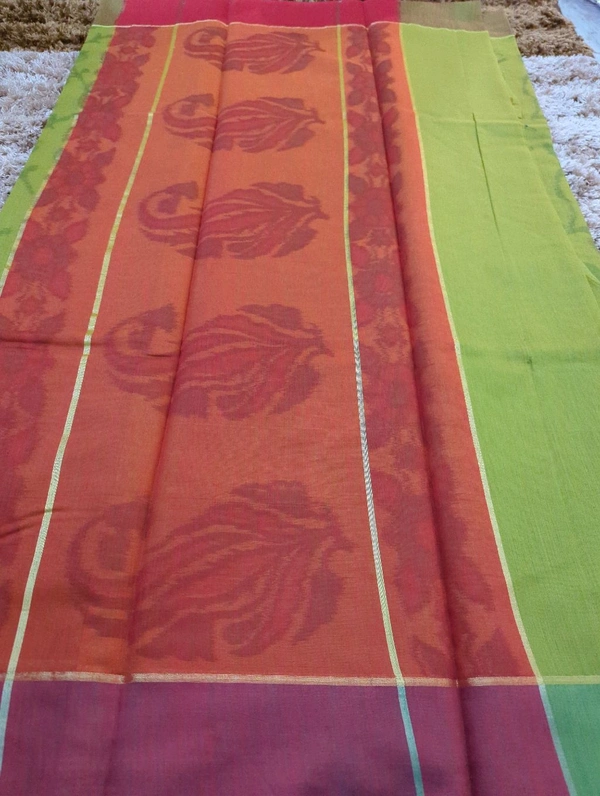 Soft Chanderi  - Green 6