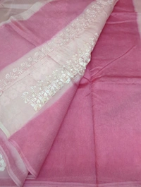 Pure Tusser Mango  - Pink