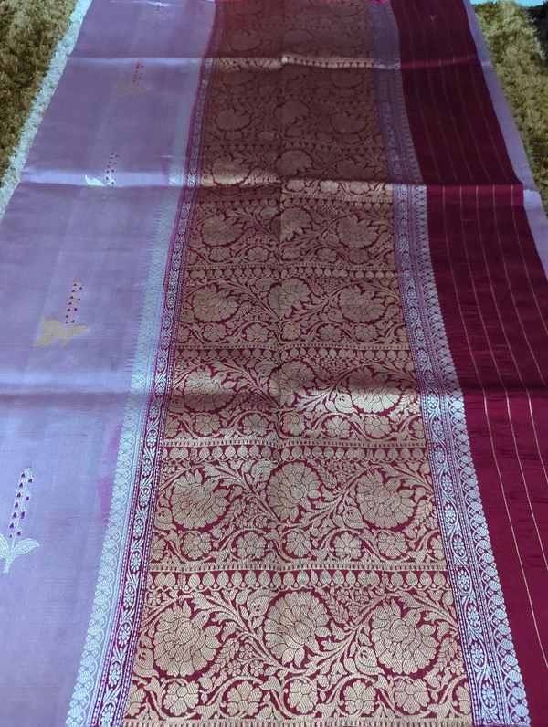 Pure Handloom Raw Mango  - Thistle