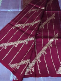 Pure Handloom Raw Mango  - Thistle