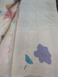 Pure Handloom Tissue Bandhej  - Black