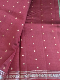 Pure Handloom Raw Mango  - green