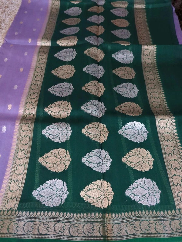 Pure Handloom Organza  - Wisteria
