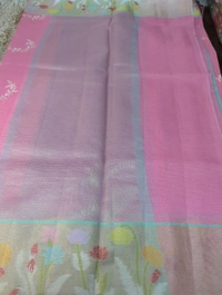 Kota With Paithani Border  - Pink Lace