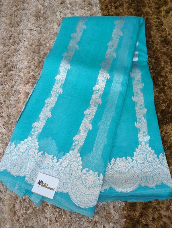 Pure Handloom Organza Designer  - Pelorous