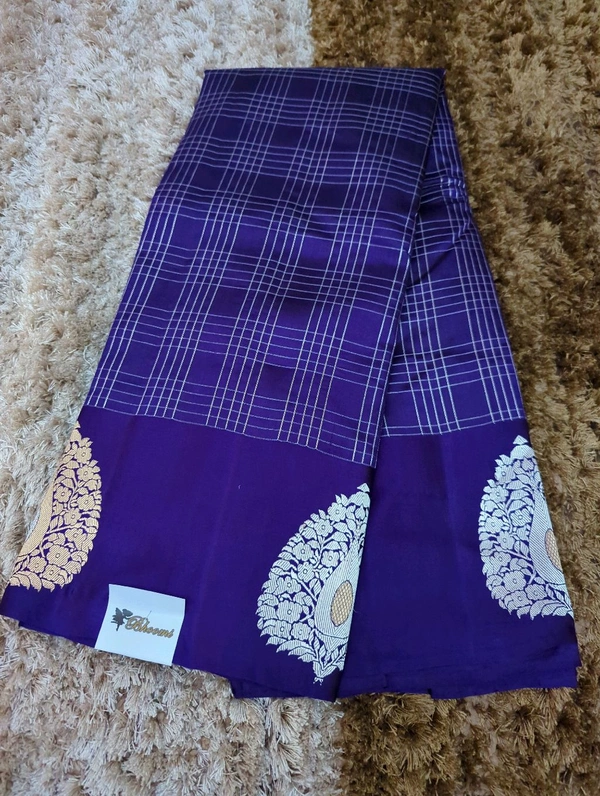Pure Handloom Raw Mango  - Pigment Indigo