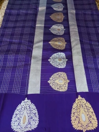 Pure Handloom Raw Mango  - Pigment Indigo