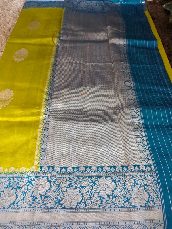 Pure Handloom Raw Mango  - Corn