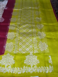 Pure Handloom Raw Mango  - Maroon