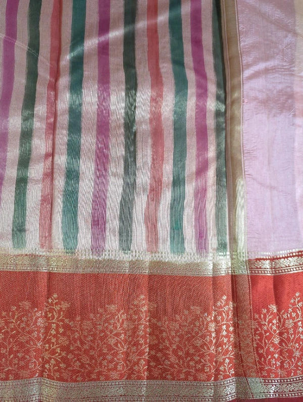 Pure Mango Tusser  - Red