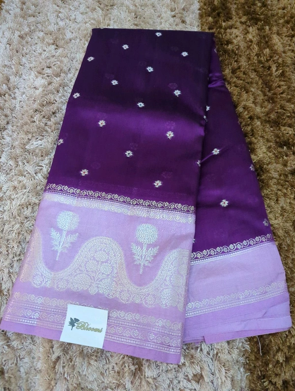 Pure Raw Mango Pattu  - purple