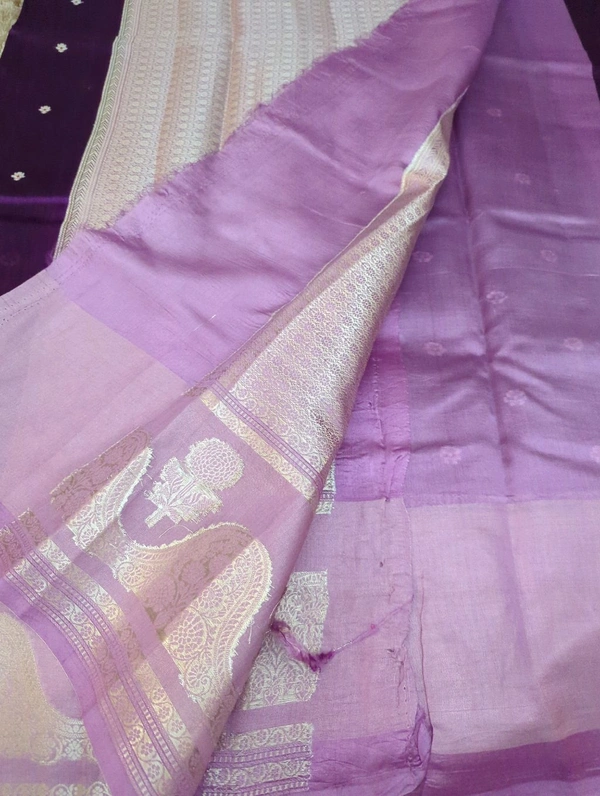 Pure Raw Mango Pattu  - purple