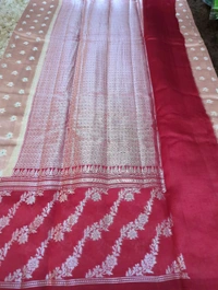 Pure Raw Mango Pattu  - Red