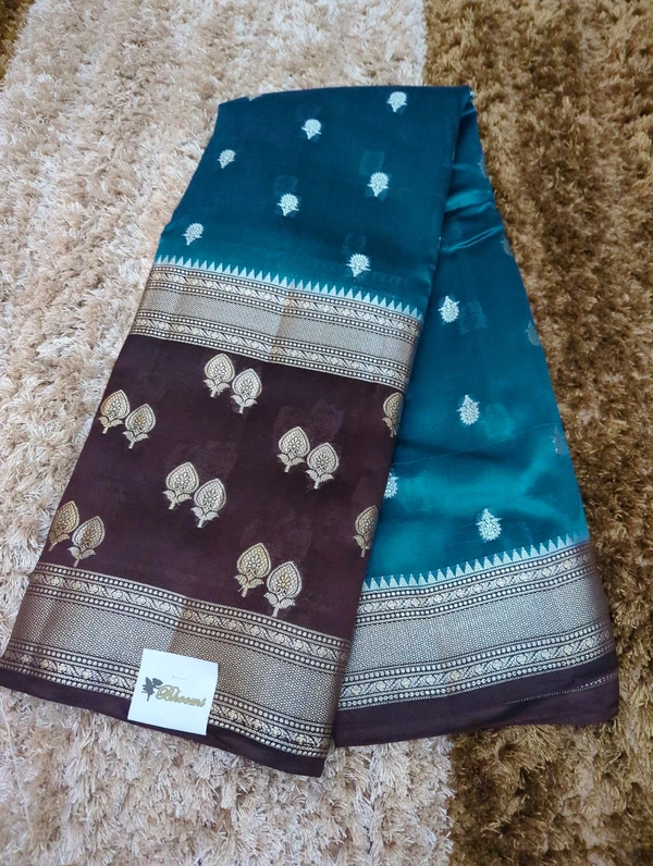 Pure Raw Mango Pattu  - Deep Teal