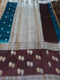 Pure Raw Mango Pattu  - Deep Teal
