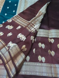 Pure Raw Mango Pattu  - Deep Teal