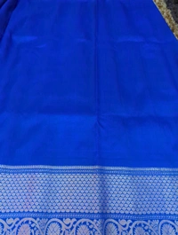 Pure Handloom Gadwal Pattu  - Blaze Orange