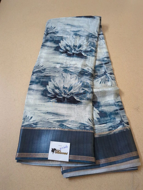 Pure Crepe With Satin Border  - Kimberly