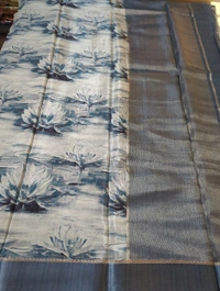 Pure Crepe With Satin Border  - Kimberly