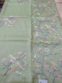Soft Tissue  Embroidery  - Snowy Mint