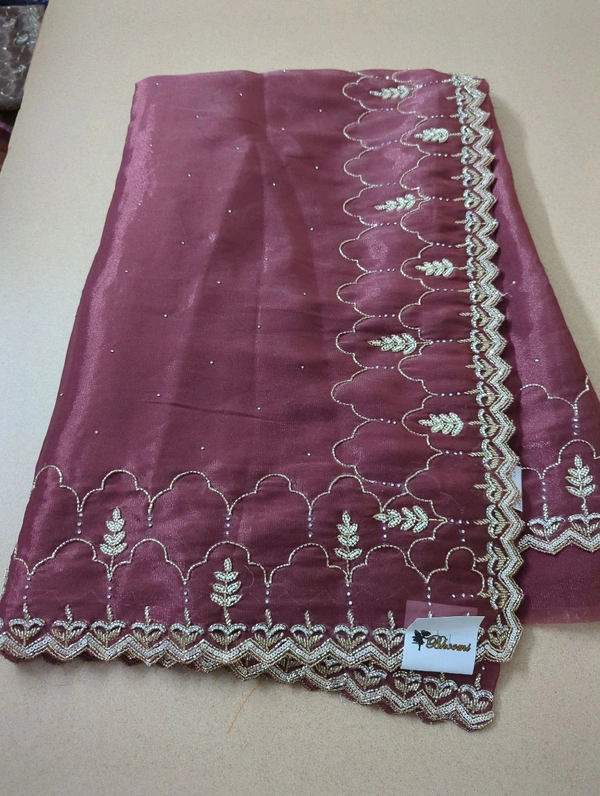 Designer Work Saree - Maroon