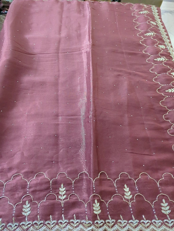 Designer Work Saree - Maroon
